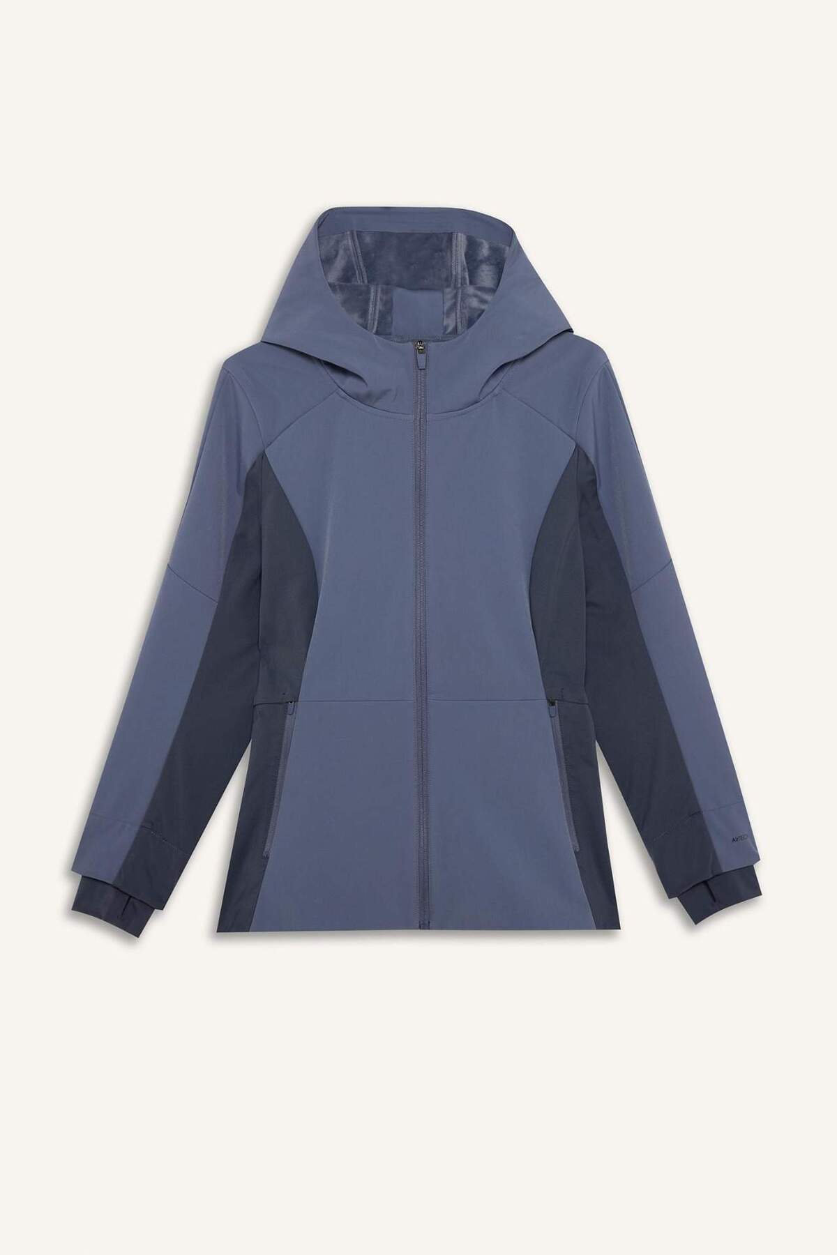 Defacto  Su İtici Slım Fıt Kapüşonlu Fermuarlı Softshell Mont G0237AX26SP - Görsel 6