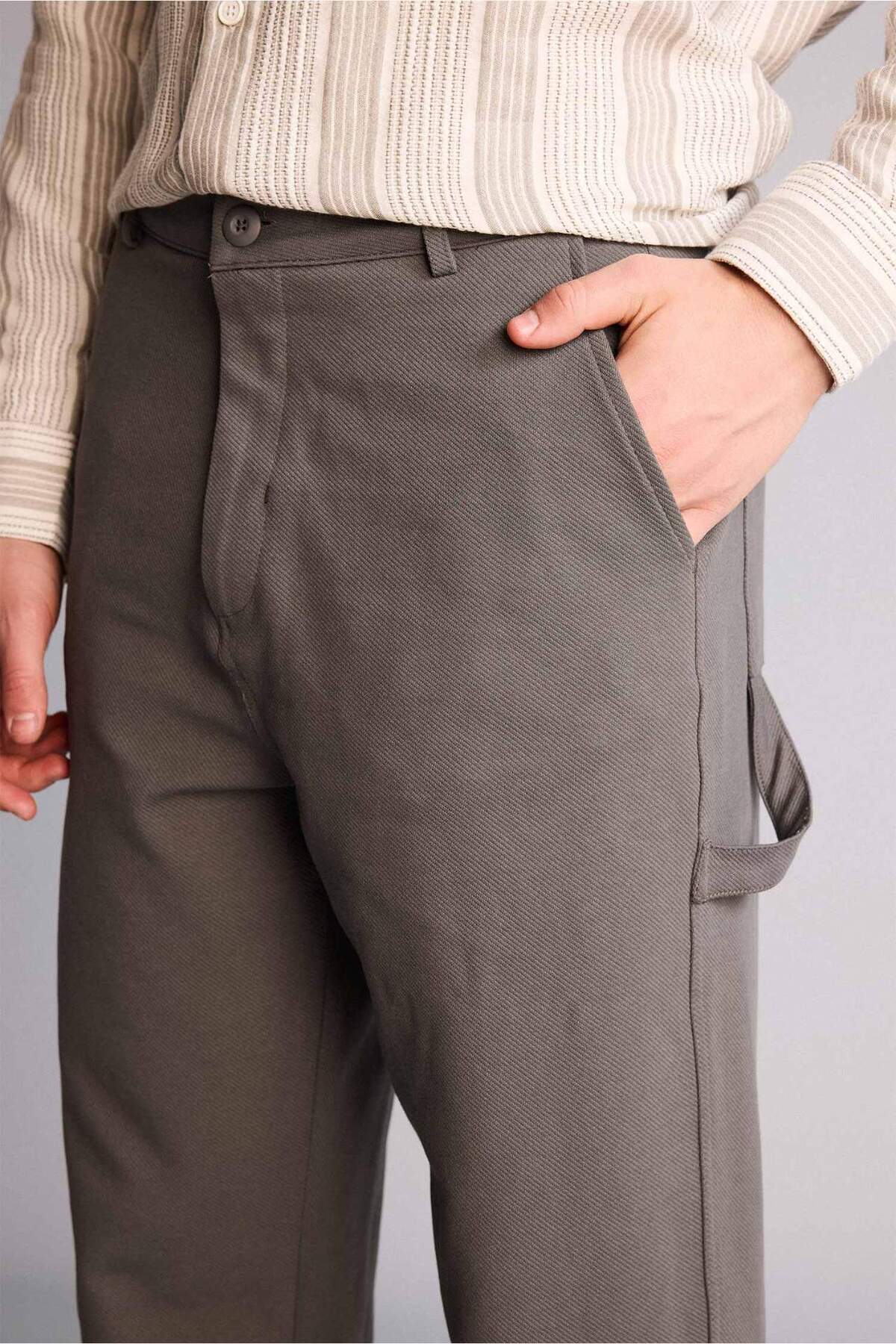 Modern Fit Pantolon H1417AX26SP — خاکستری — تصویر 4 از 5