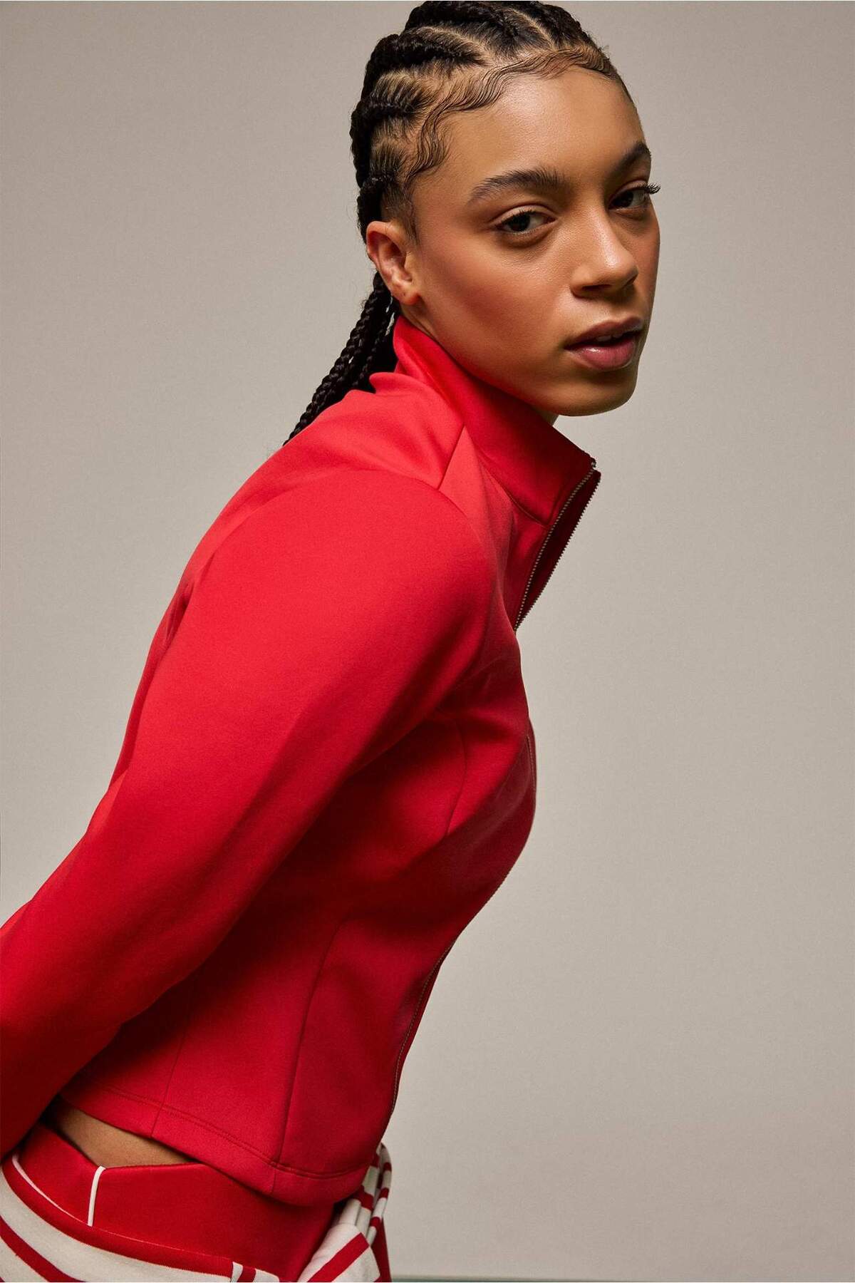 Defacto  Standart Fıt Dik Yaka Skuba Dalgıç Kumaş Hırka F9488AX26SP - Görsel 3