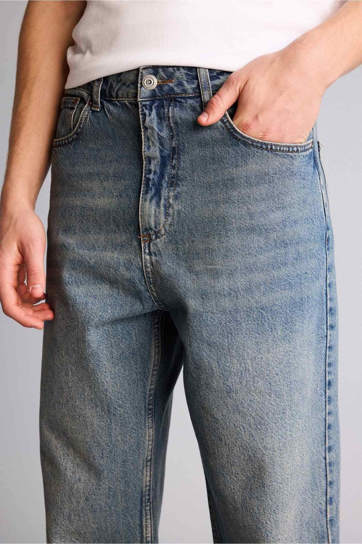 Defacto  Baggy Fıt Pantolon H1965AX26SP - Görsel 4