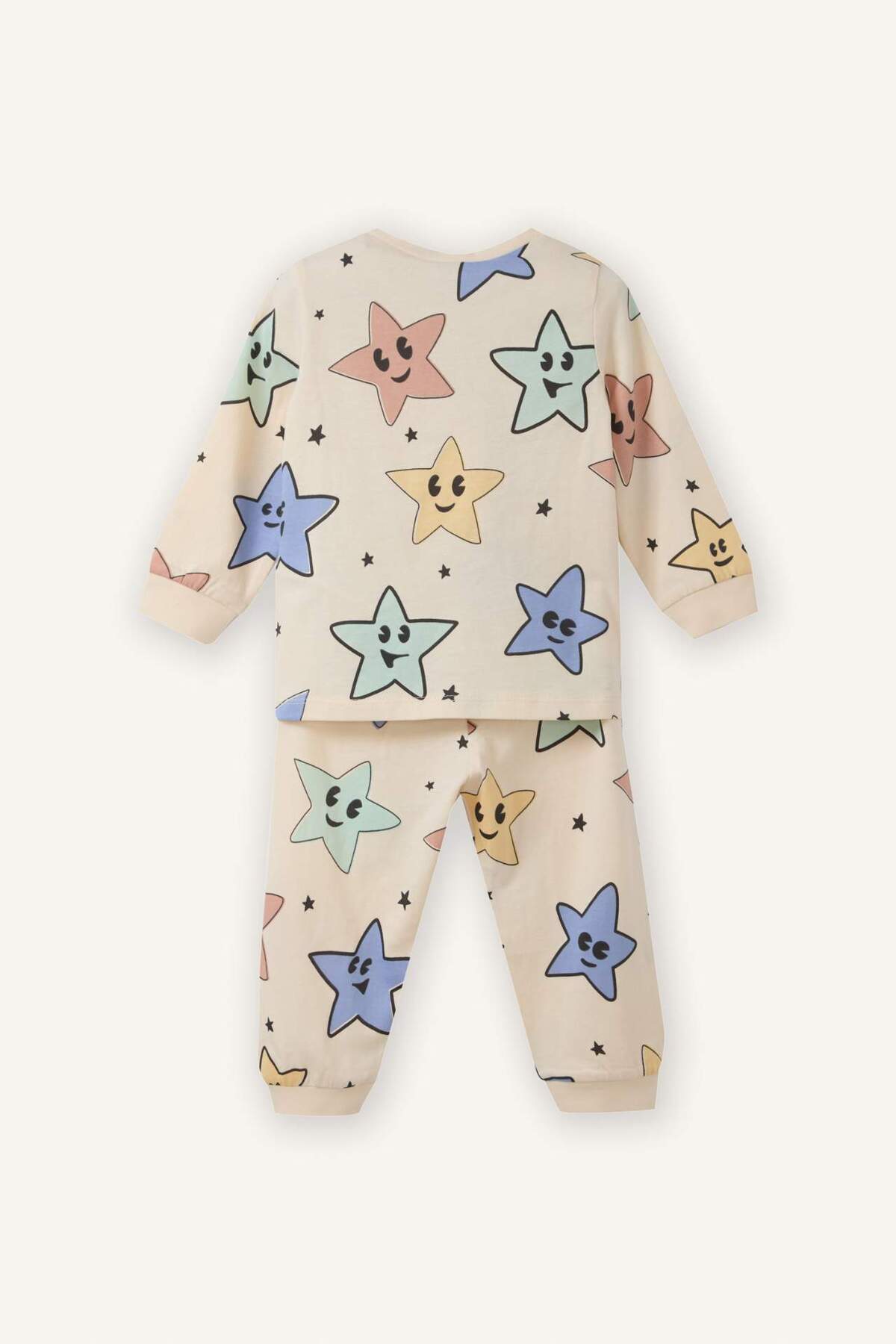 Defacto %100 Pamuklu Desenli 2'li Pijama Takımı Erkek Bebek G8845A526SP fotoğrafı 4 (önizleme)