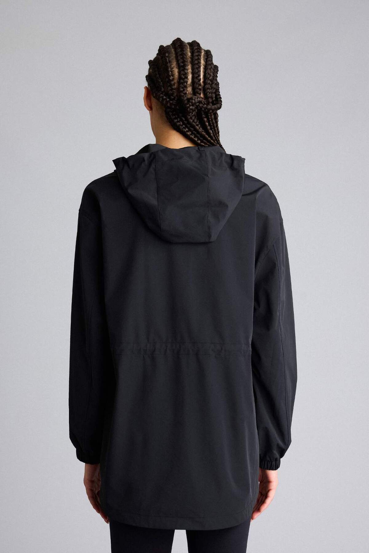 Defacto  Rüzgar Geçirmez Su İtici Kapüşonlu Fermuarlı Yağmurluk F7968AX26SP - Görsel 6