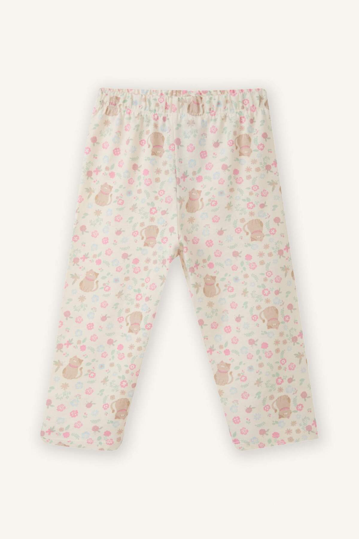 Defacto %100 Pamuklu Desenli 2'li Pijama Takımı Kız Bebek G8652A526SP fotoğrafı 2 (önizleme)