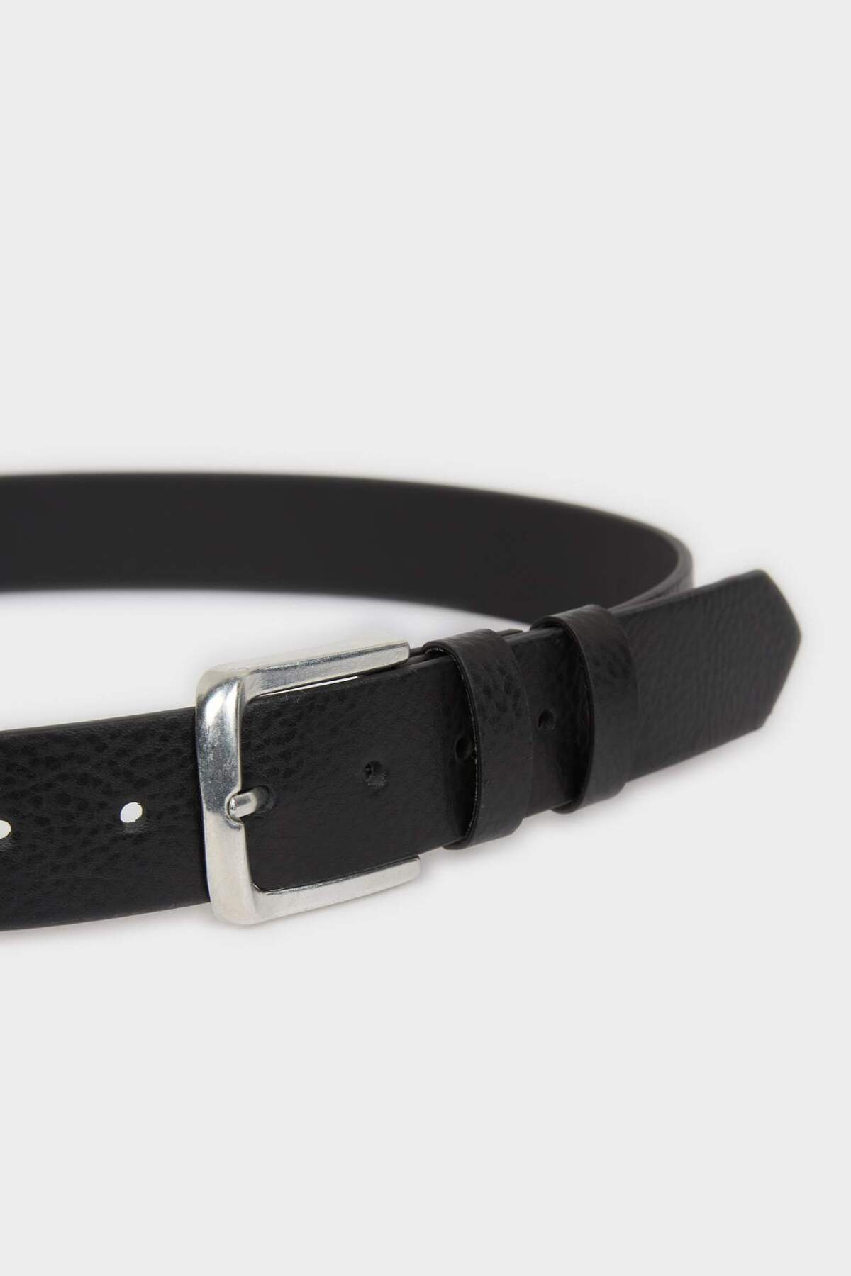 DeFacto Erkek Dikdörtgen Toka Suni Deri Jean Kemeri H5068AXNS görsel 2
