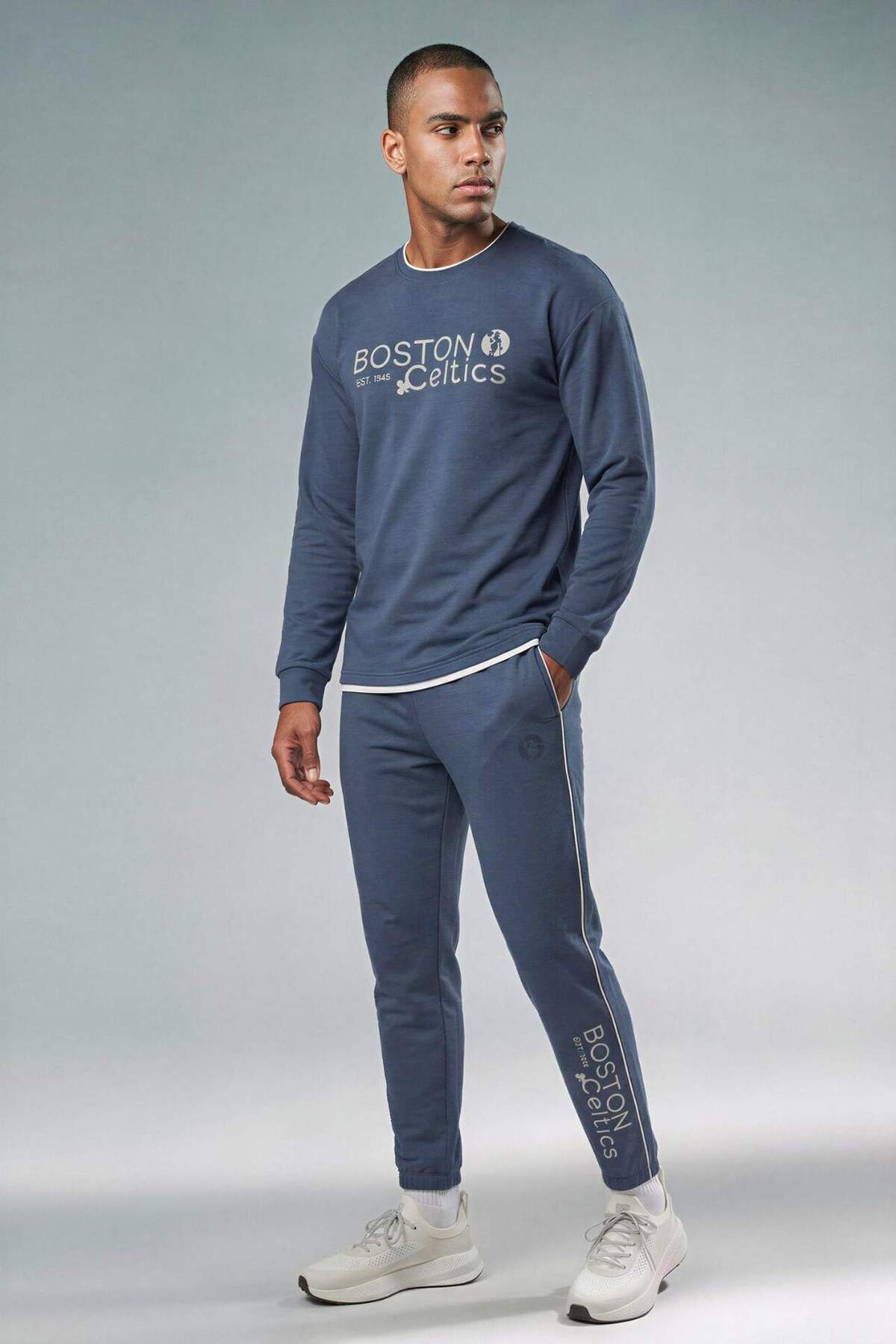 DeFacto NBA Boston Celtıcs Standart Fit Skuba Dalgıç Kumaş Jogger F6980AX26SP