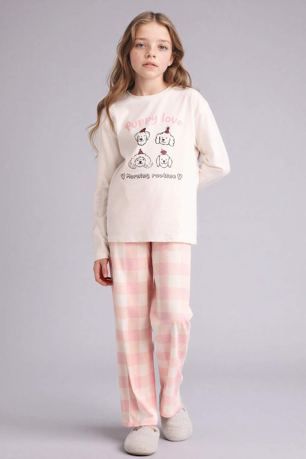 Defacto %100 Pamuklu 2'li Pijama Takımı Kız Çocuk H0102A826SP fotoğrafı 2 (önizleme)