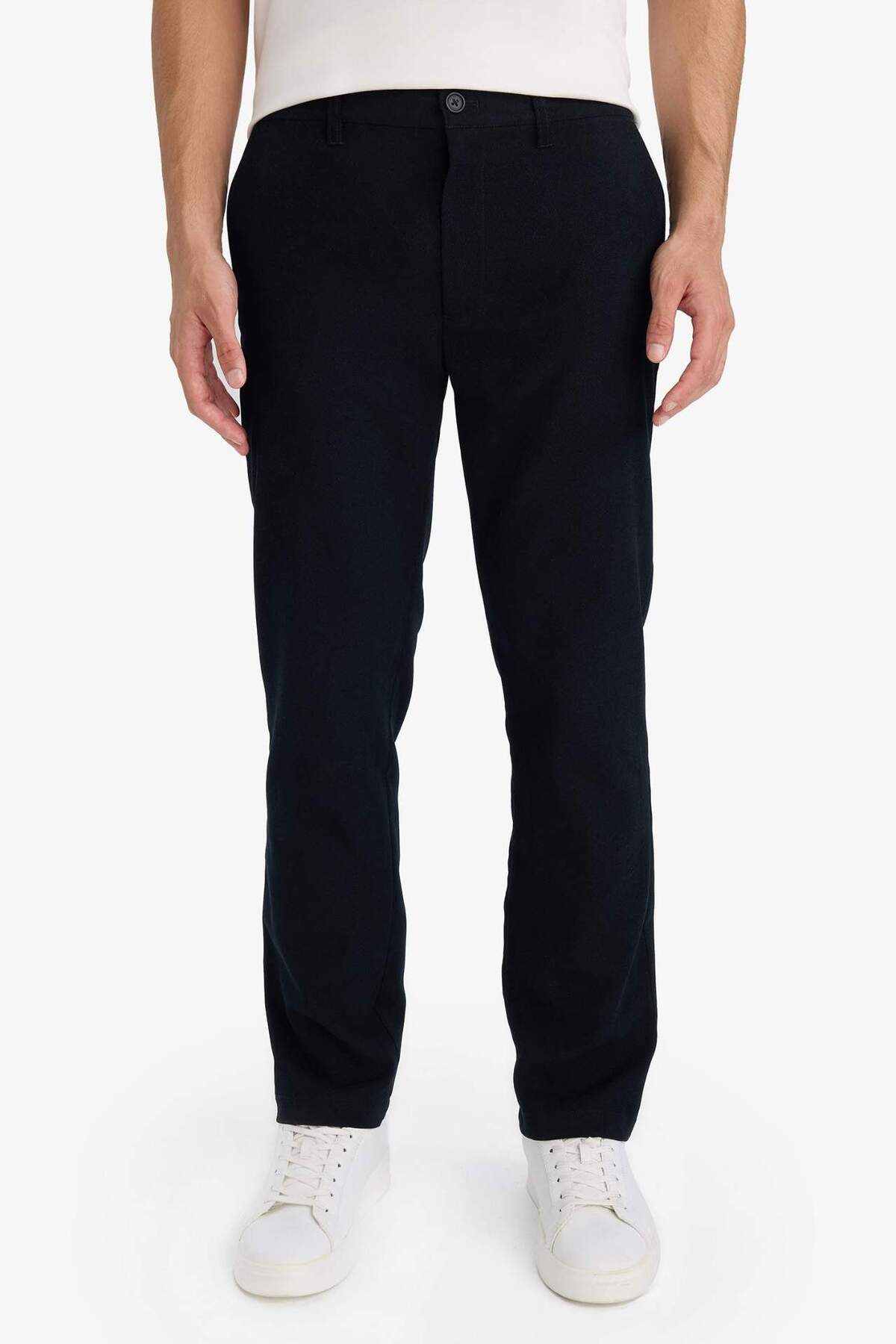 DeFacto REGULAR Fit Erkek Pamuklu Smart-Casual Pantolon G1076AX26SP görsel 5