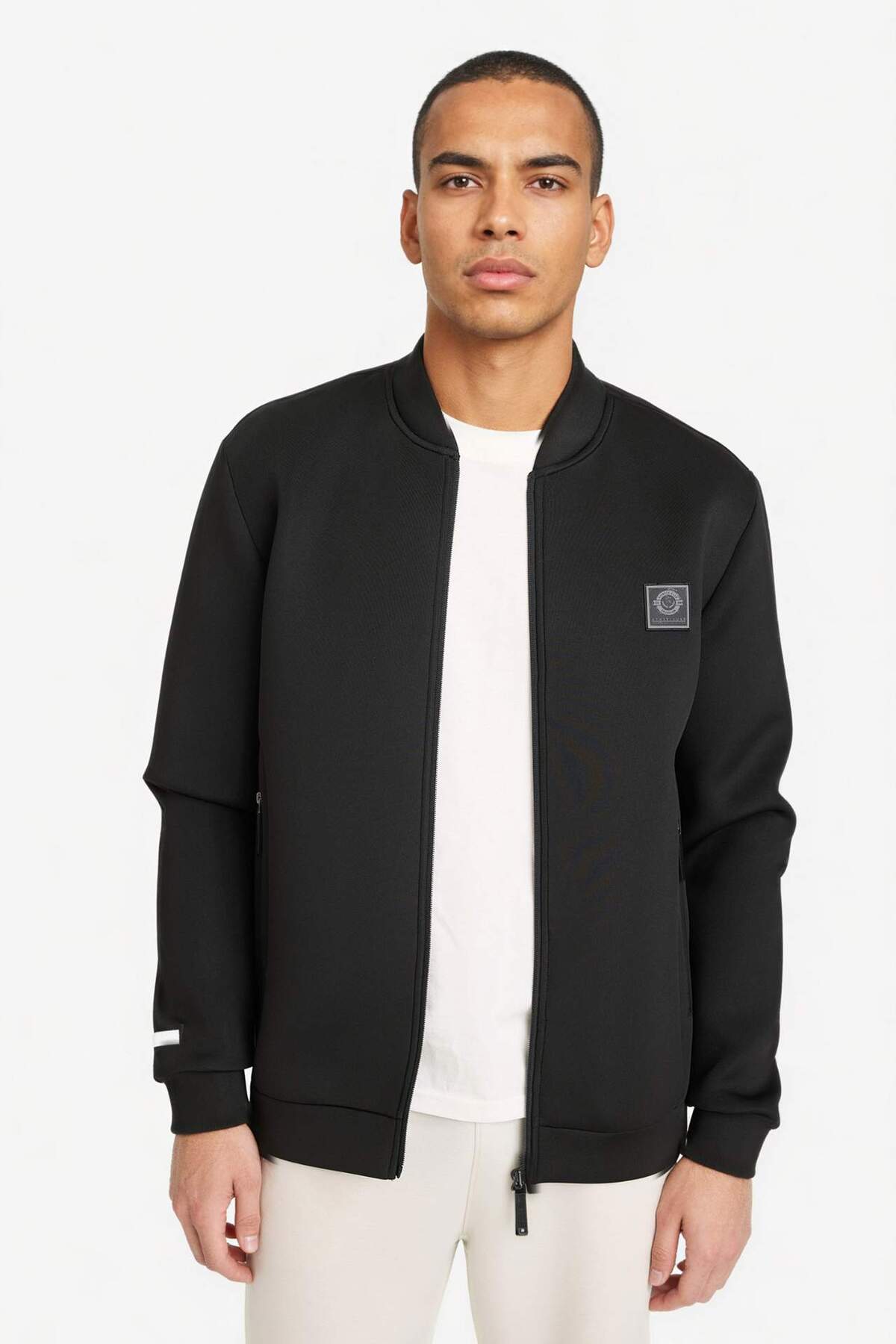 Defacto  Slım Fıt Kolej Yaka Bomber Hırka G3005AX26SP - Görsel 3