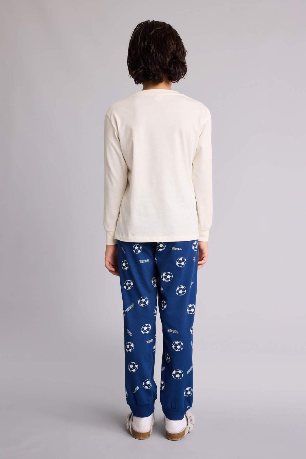 Defacto %100 Pamuklu Spor Baskılı Beli Lastikli Pijama Takımı Erkek Çocuk G9973A826SP fotoğrafı 6 (önizleme)