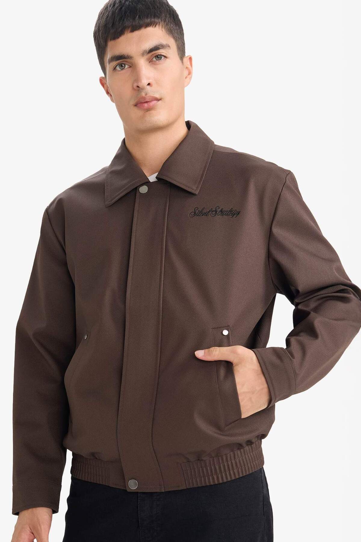 DeFacto Oversıze Polo Yaka Su Geçirmez Mont F8470AX26SP