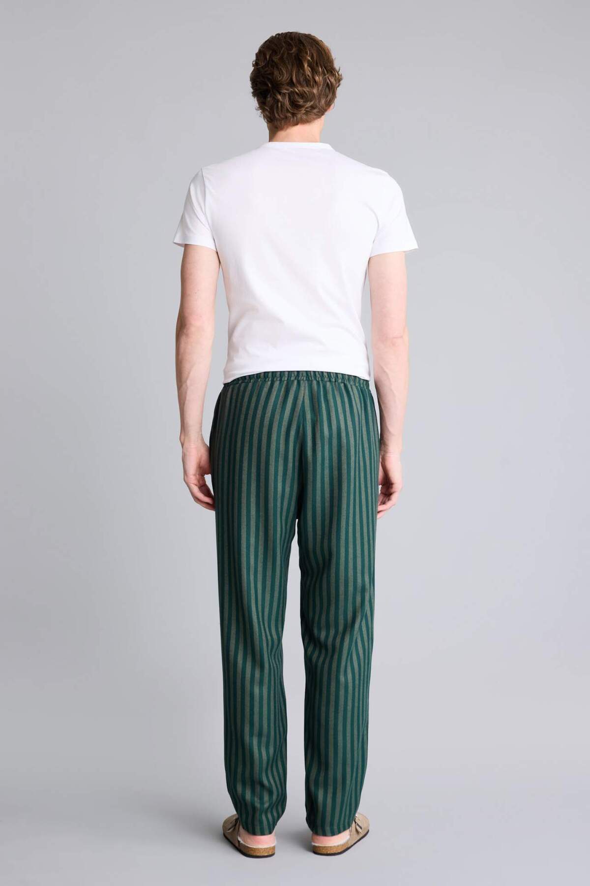 DeFacto Regular Fit Uzun Boy Flanel Alt G9633AX26SP görsel 5