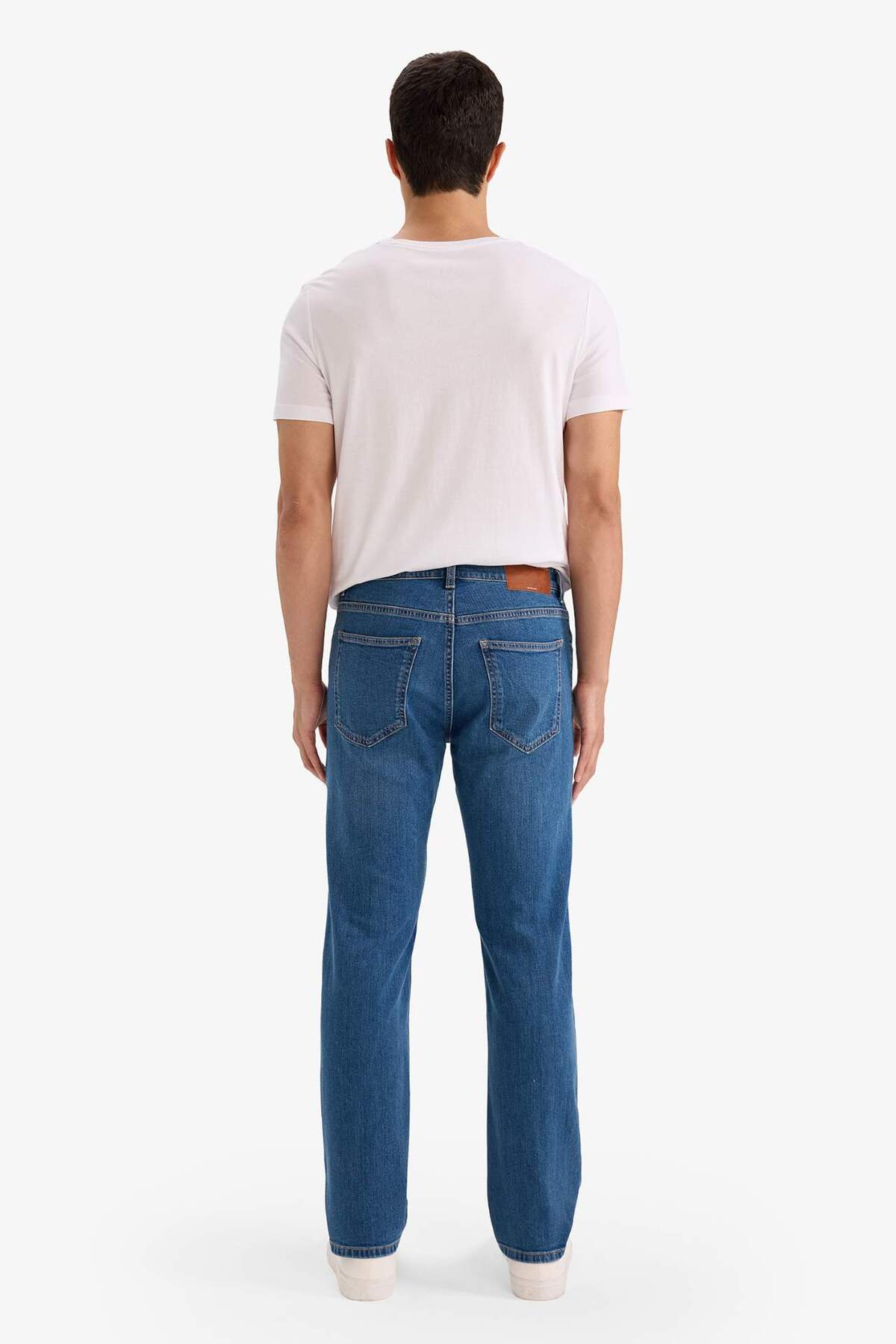 Defacto  Sergio Regular Fit Normal Bel Boru Paça Jean Pantolon A6948AX26SP - Görsel 5