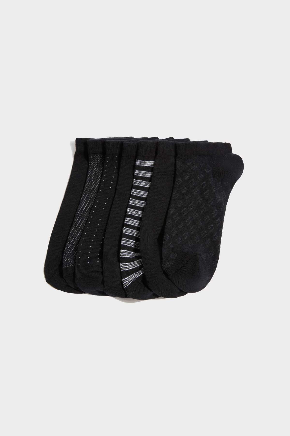 Men's 7-Pack Cotton Booties Socks H1719AXNS