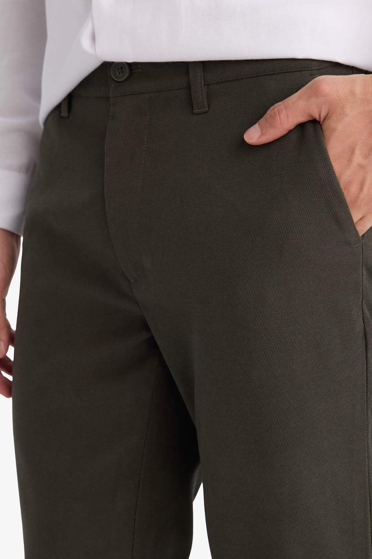 DeFacto REGULAR FIT Erkek Pamuklu Smart-Casual Pantolon G1076AX26SP görsel 5