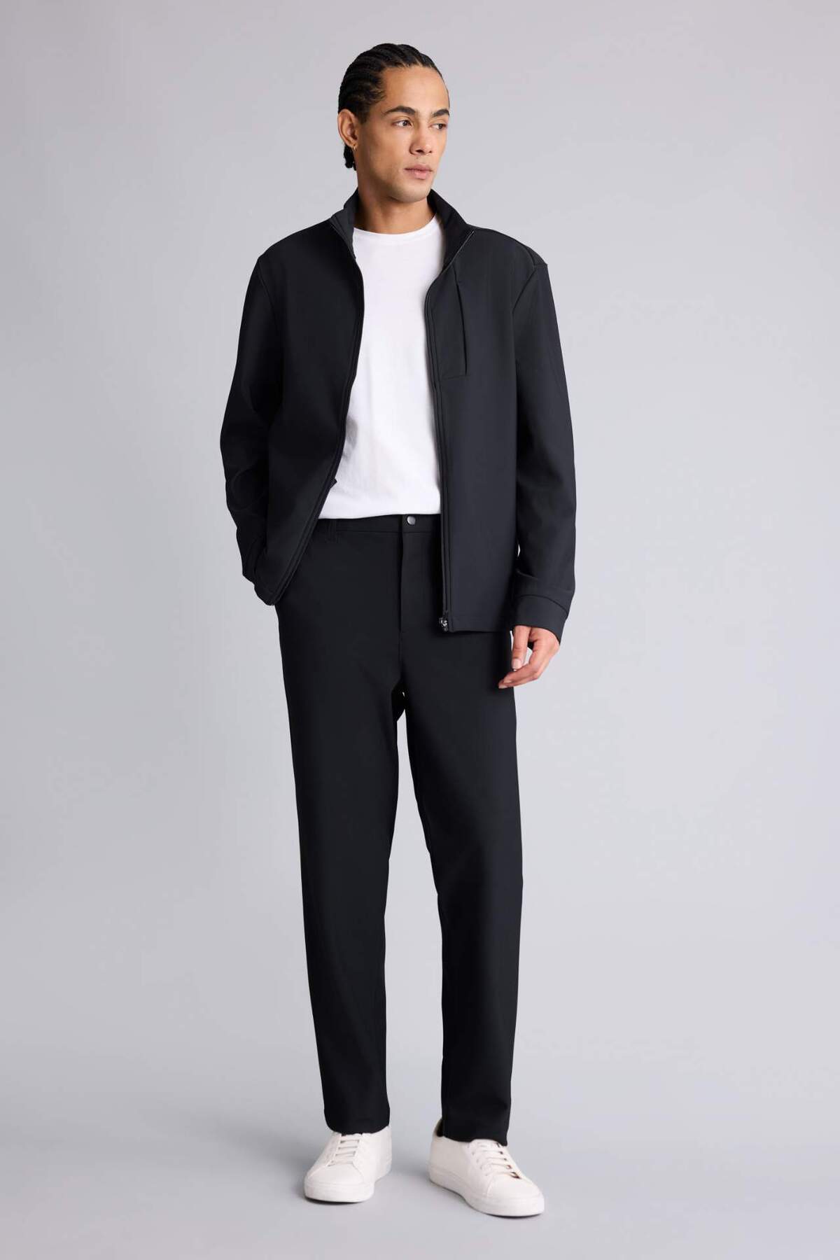 DeFacto Kırışmaz Regular Fit Klasik Düz Paça Pantolon G6563AX25WN görsel 4