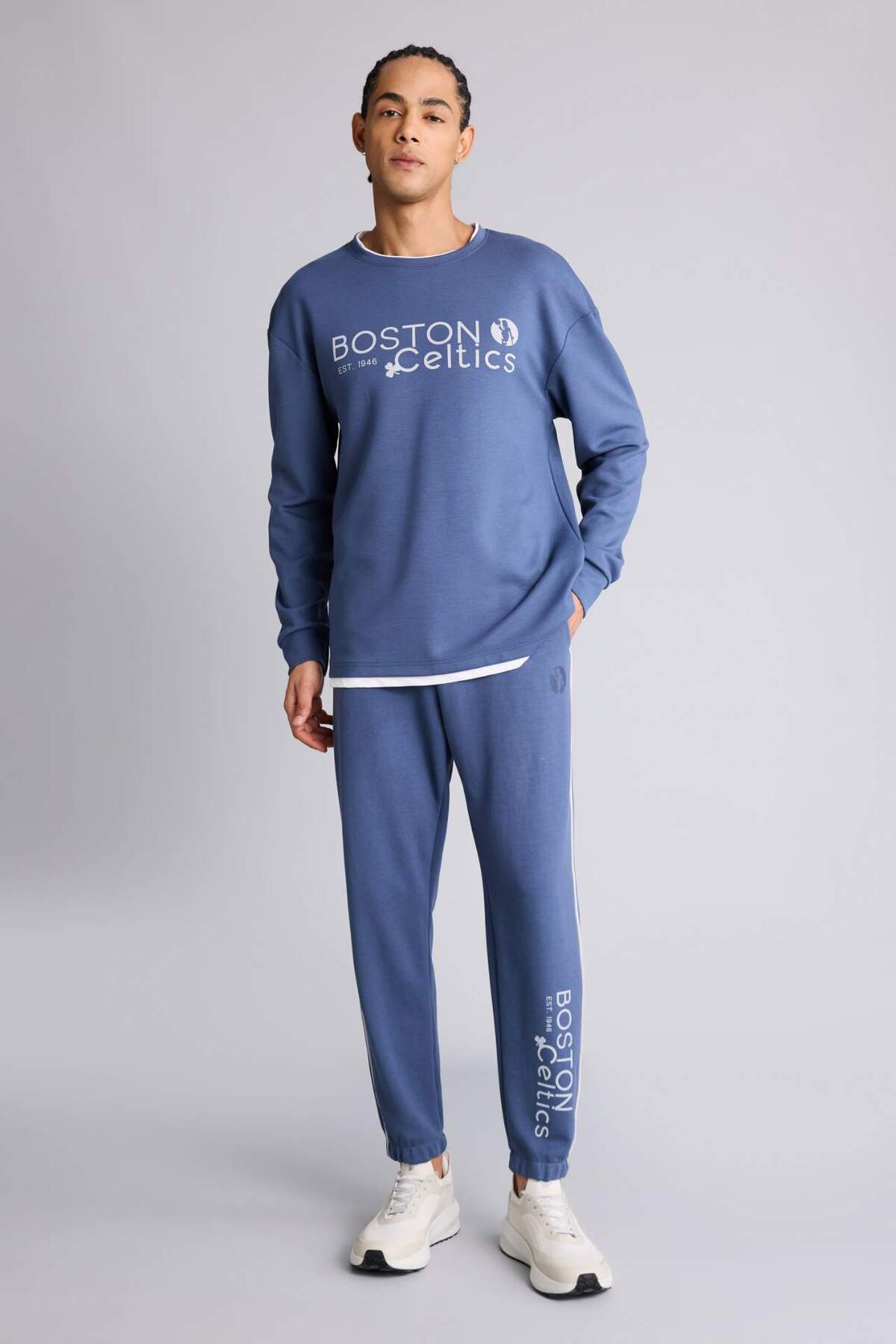 DeFacto NBA Boston Celtıcs Standart Fit Skuba Dalgıç Kumaş Jogger F6980AX26SP görsel 7