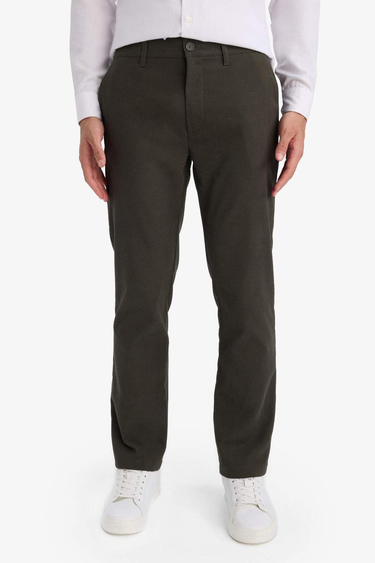 DeFacto REGULAR FIT Erkek Pamuklu Smart-Casual Pantolon G1076AX26SP görsel 4