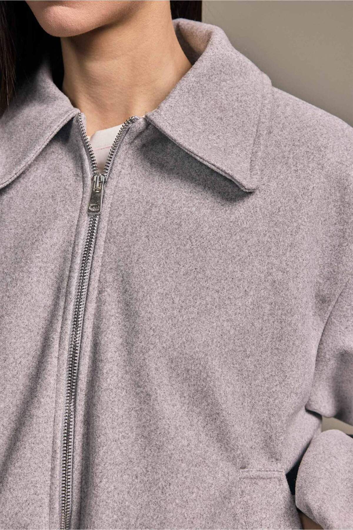 Defacto  Kısa Fermuarlı Mont H2437AX26SP - Görsel 5