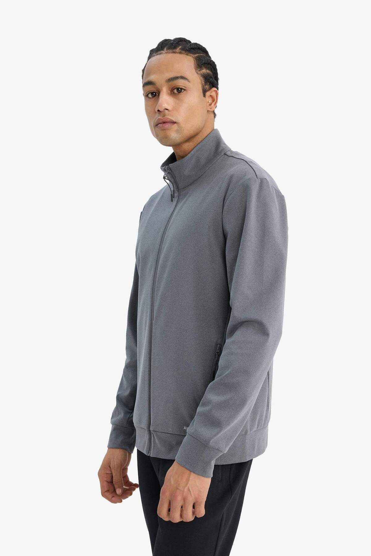 DeFacto Ultra Yumuşak Standart Fit Dik Yaka Hırka F7595AX26SP görsel 7