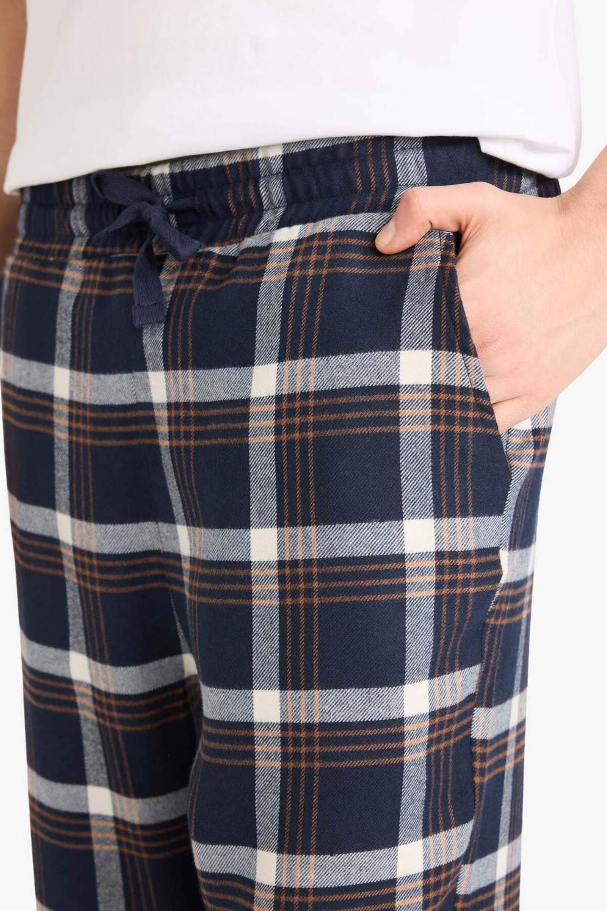 DeFacto Regular Fıt Uzun Boy Flanel Alt G8209AX26SP görsel 4