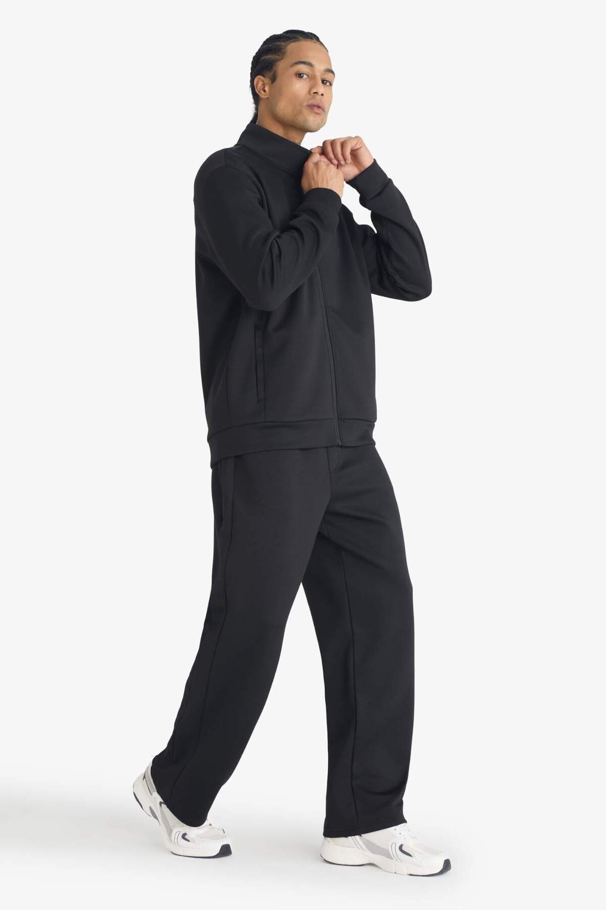 DeFacto Ultra Yumuşak Relax Fit Skuba Dalgıç Kumaş Jogger F9382AX26SP görsel 3