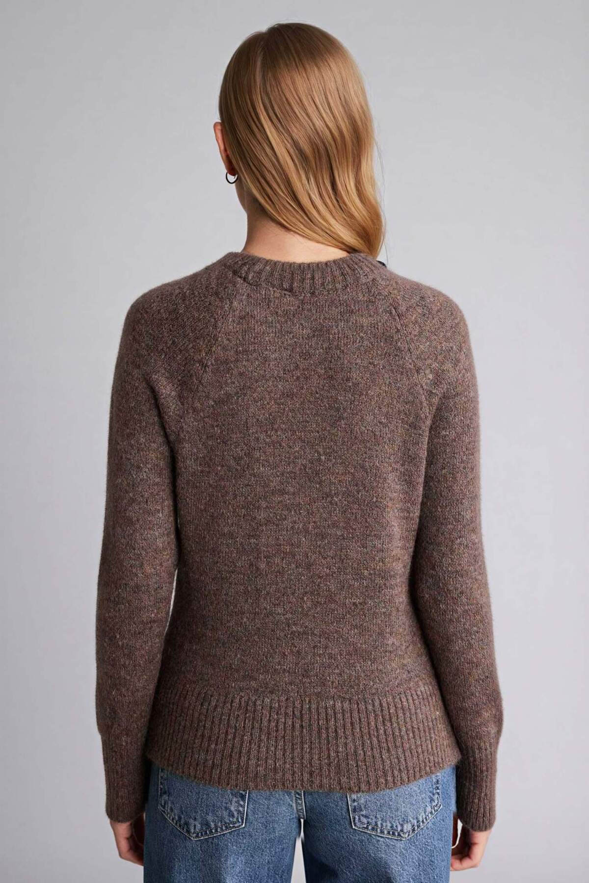 Defacto  Regular Fıt Bisiklet Yaka Kazak G6953AX25WN - Görsel 5