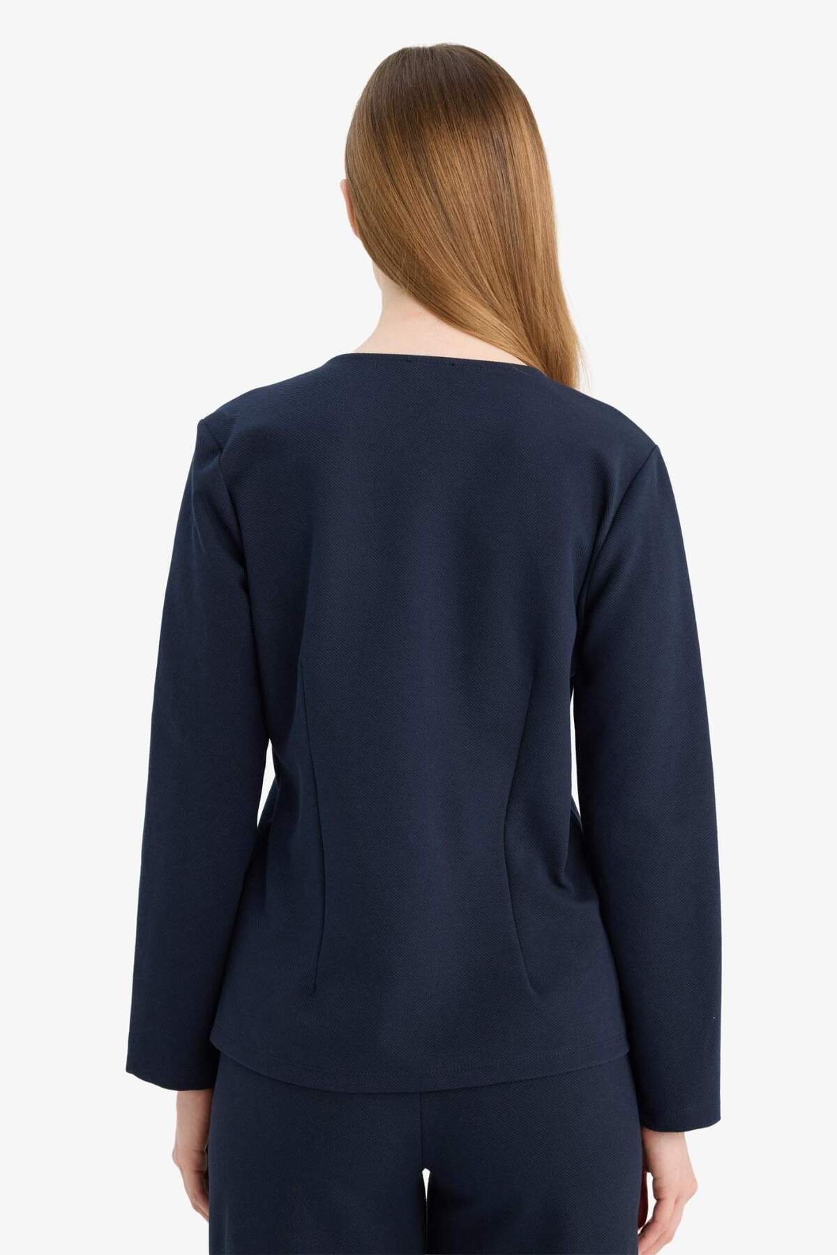 DeFacto Regular Fit V Yaka Düğmeli Basic Hırka G9178AX26SP görsel 7