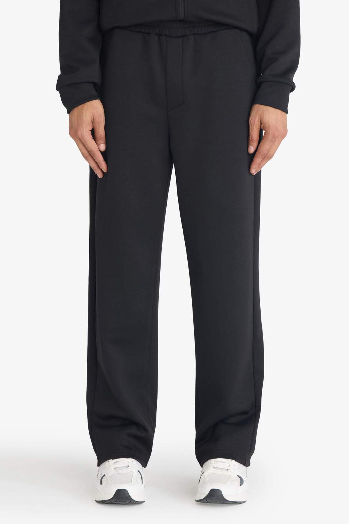 DeFacto Ultra Yumuşak Relax Fit Skuba Dalgıç Kumaş Jogger F9382AX26SP görsel 4
