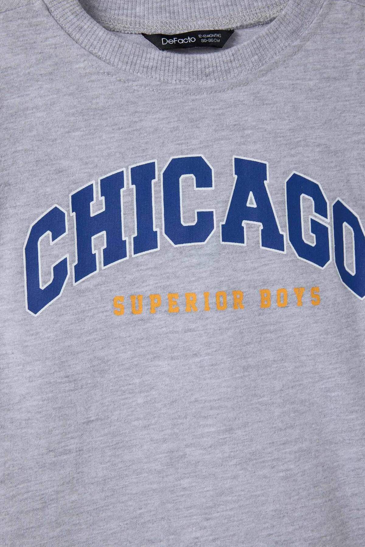 Defacto Oversize Baskılı 2'li Uzun Kollu Tişört Erkek Bebek G5908A526SP fotoğrafı 3 (önizleme)