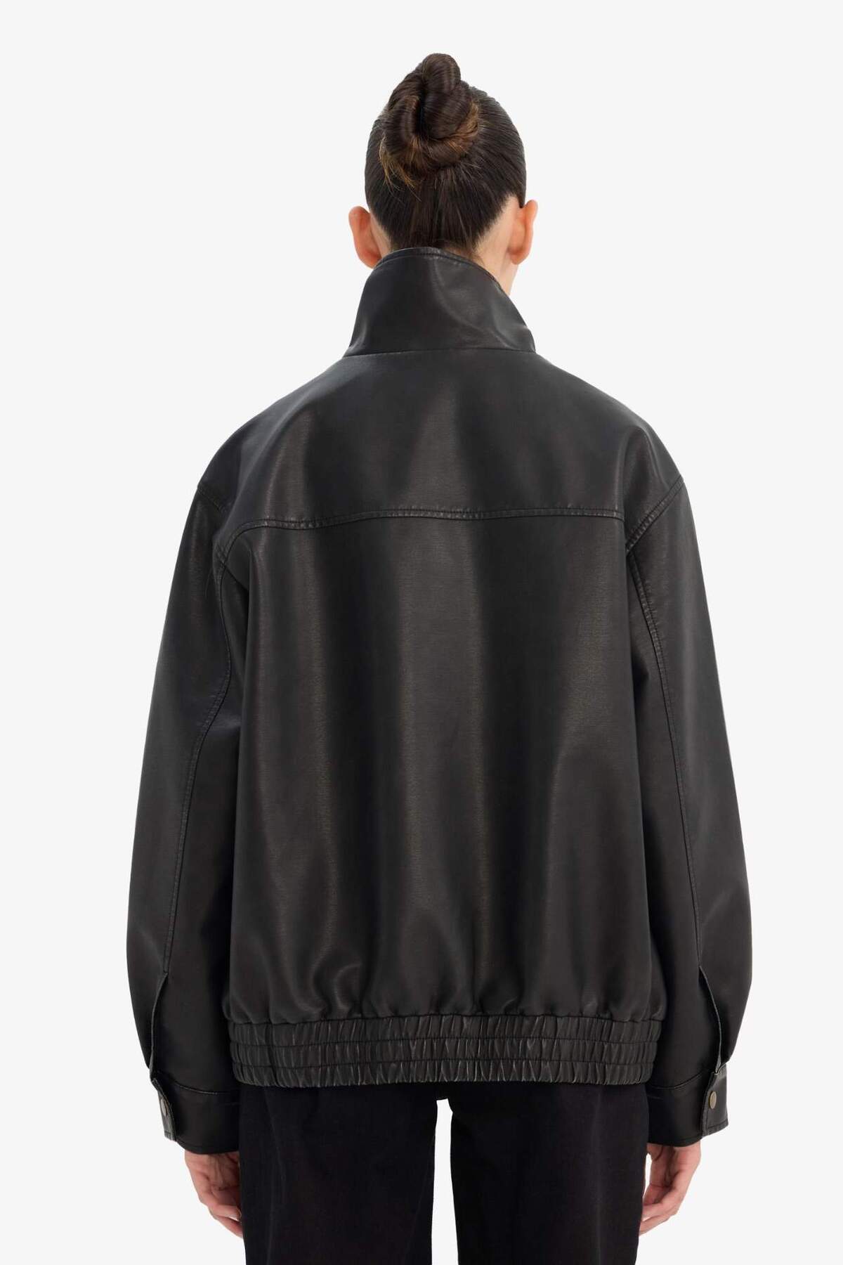 Defacto  Dad Fıt Suni Deri Mont G2174AX26SP - Görsel 6