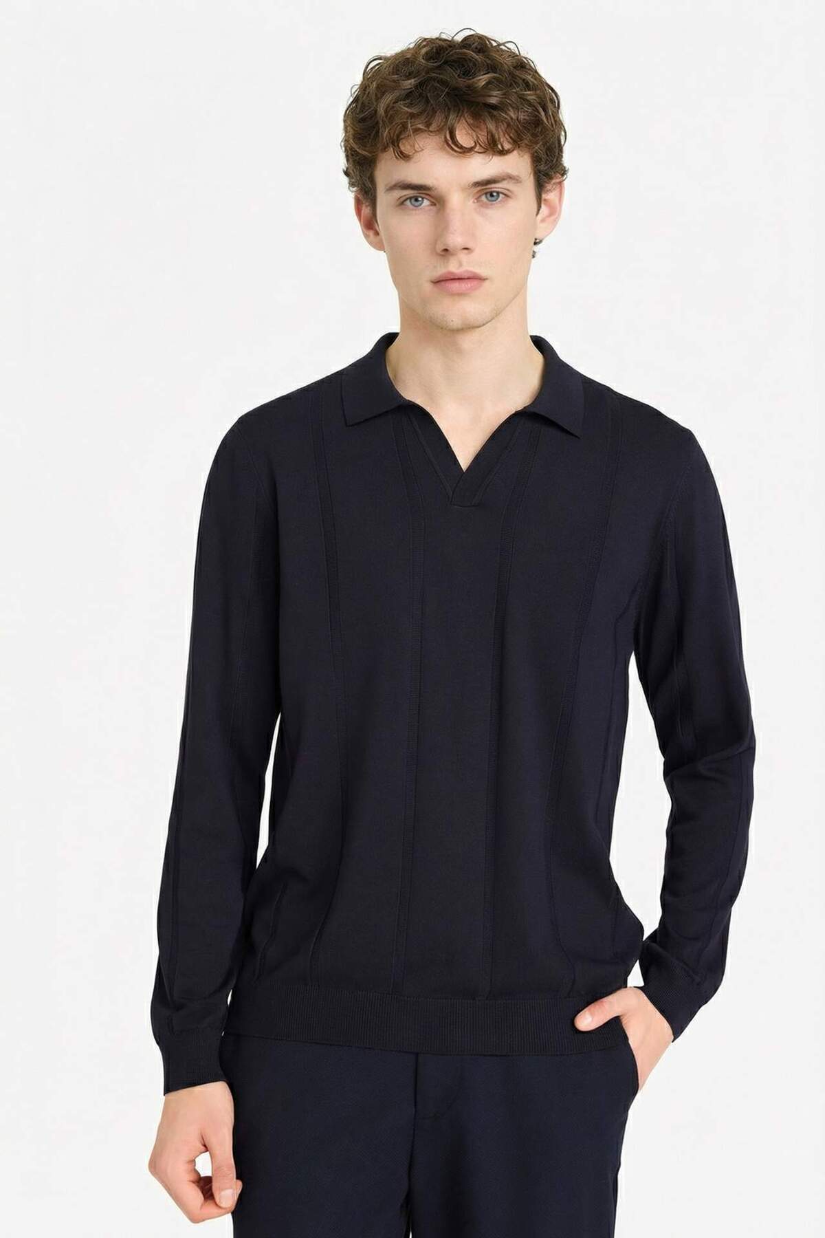 Defacto  Standart Fit Triko Kazak G6706AX25WN - Görsel 3