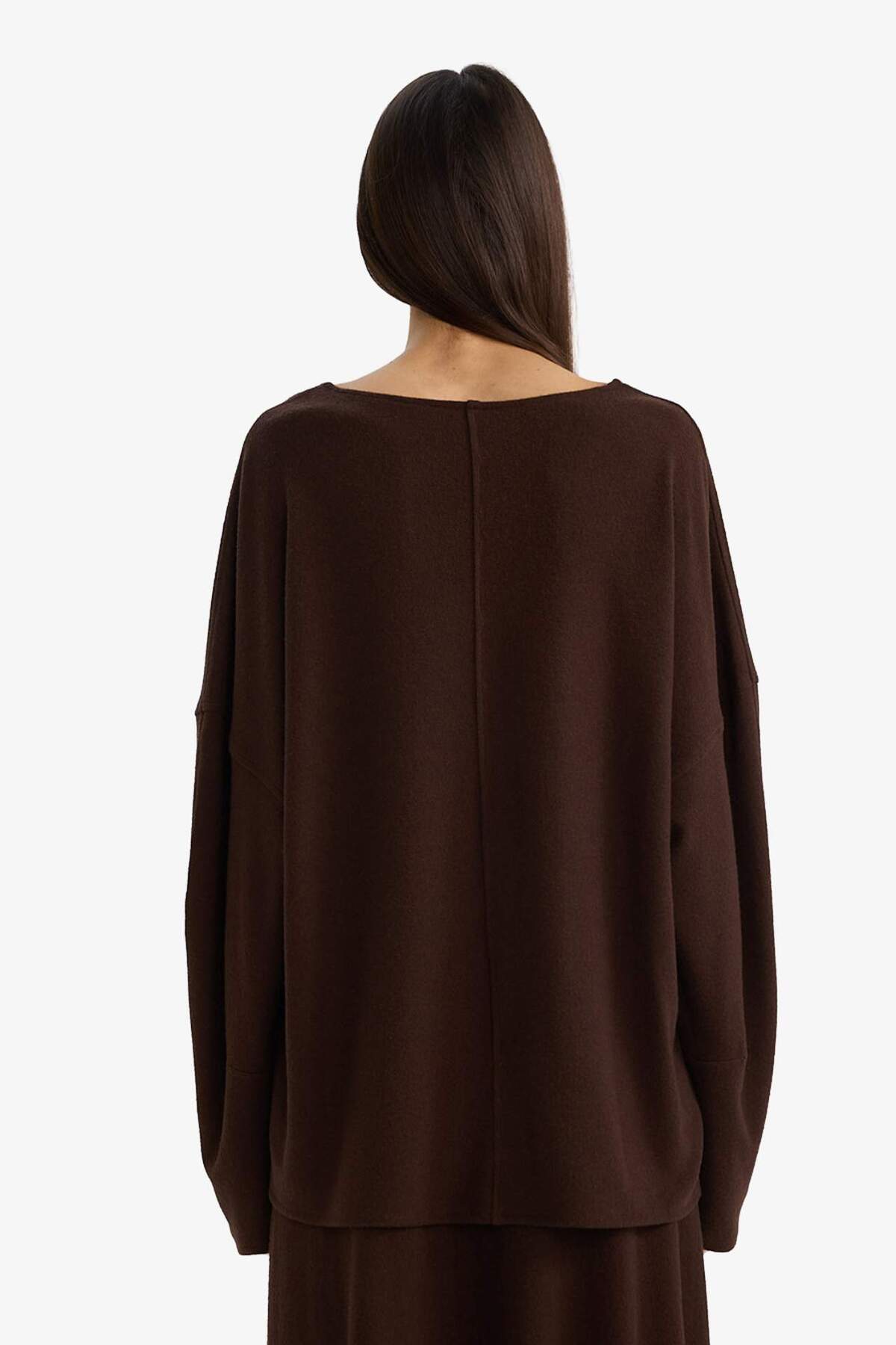 Defacto  Relax Fıt V Yaka Ribana Sweatshirt G6611AX25WN - Görsel 5