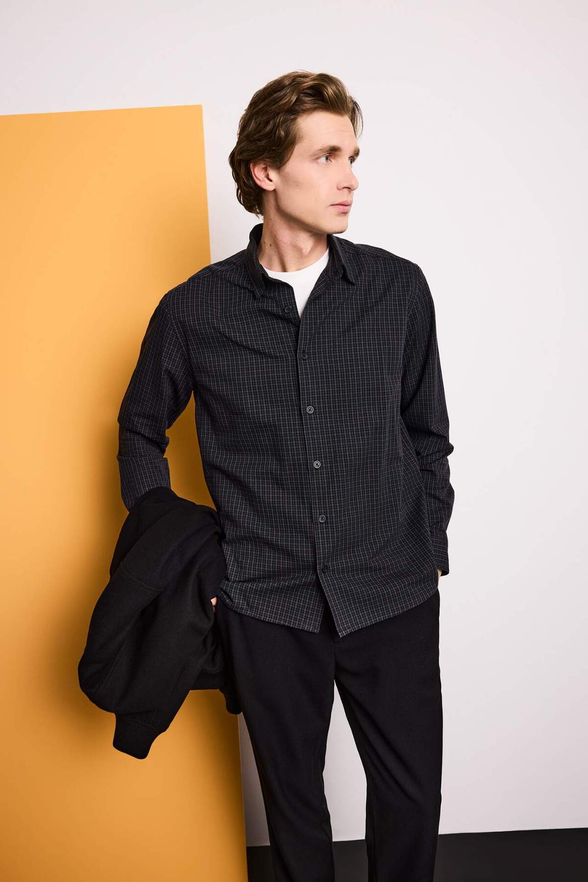Defacto 100% Cotton Regular Fit Printed Shirt F9871Ax26Sp