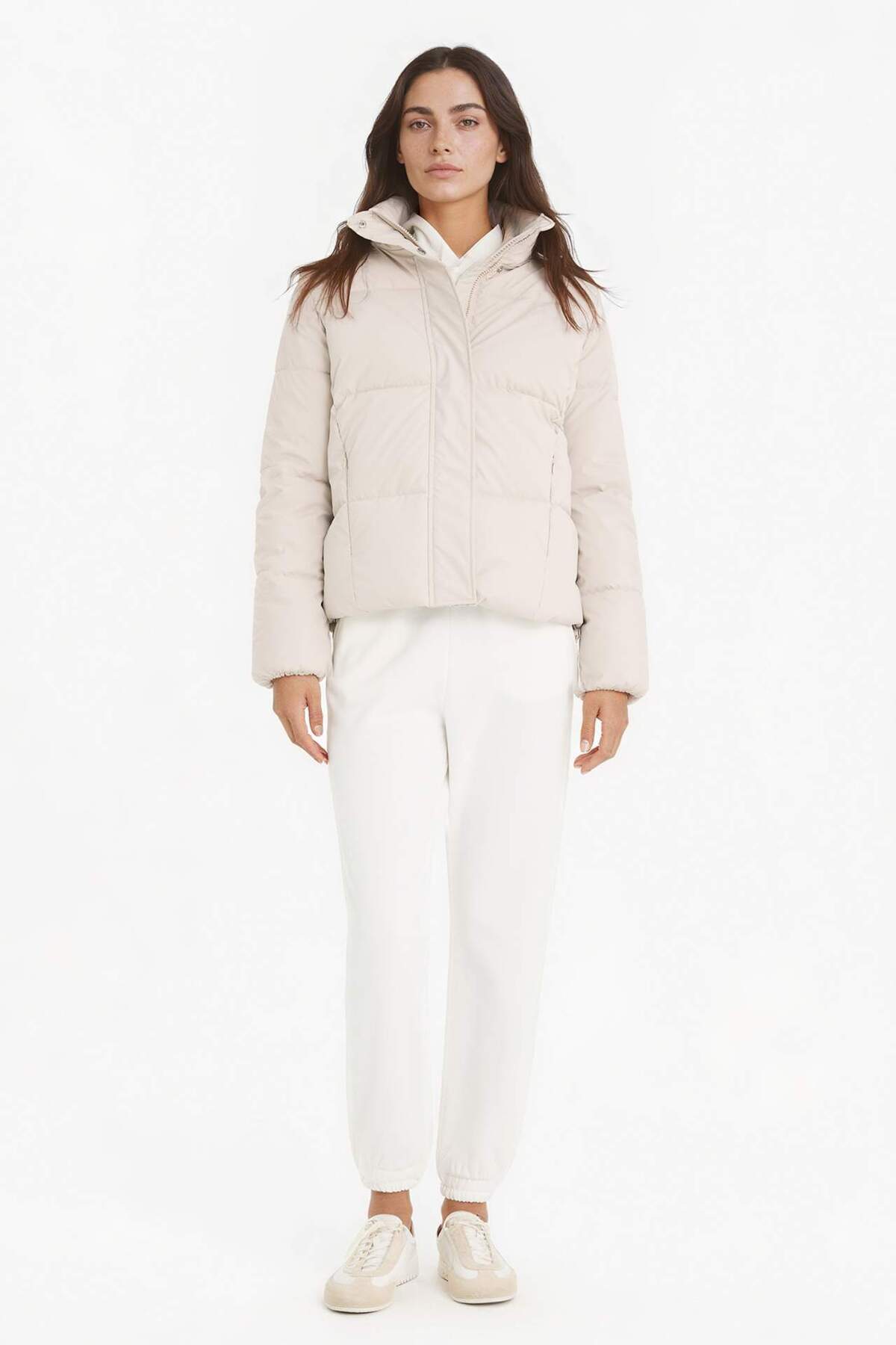 Defacto  Regular Fit Kapüşonlu Fermuarlı Şişme Mont F2143AX25WN - Görsel 2