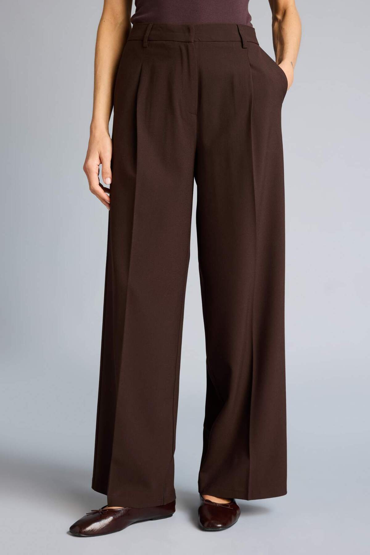 DeFacto Straight Fit Yüksek Bel Pantolon G7825AX26SP görsel 5