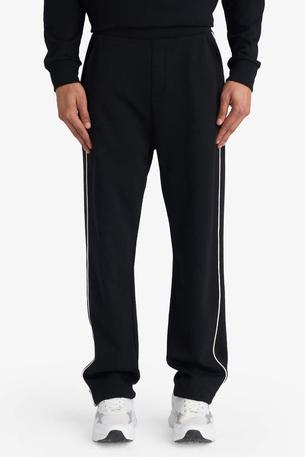 DeFacto Sıcak Tutan Standart Fit Beli Lastikli Modal Jogger Eşofman Altı G6396AX25WN görsel 3