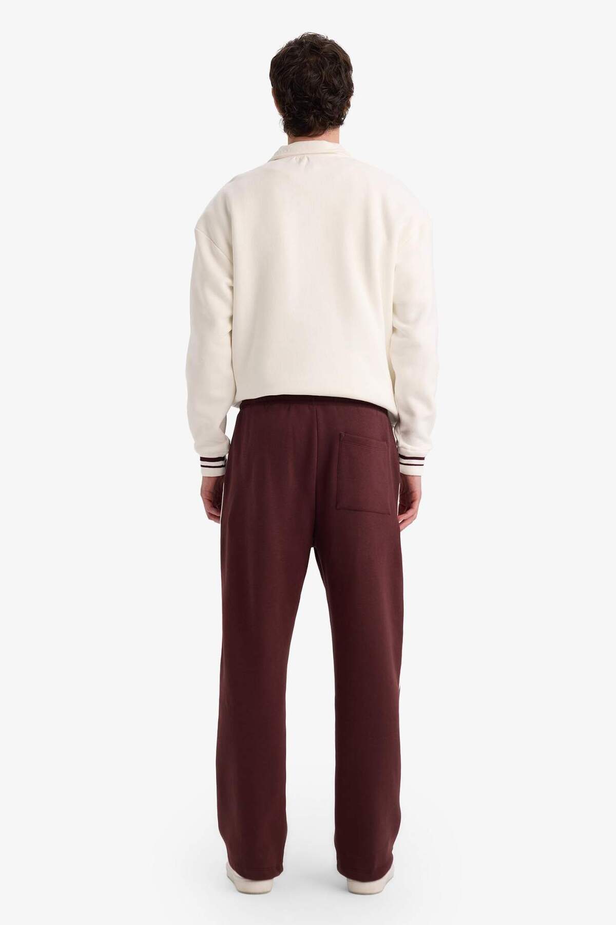 Defacto  Beli Bağcıklı Düz Paça Eşofman Altı G6725AX25WN - Görsel 5