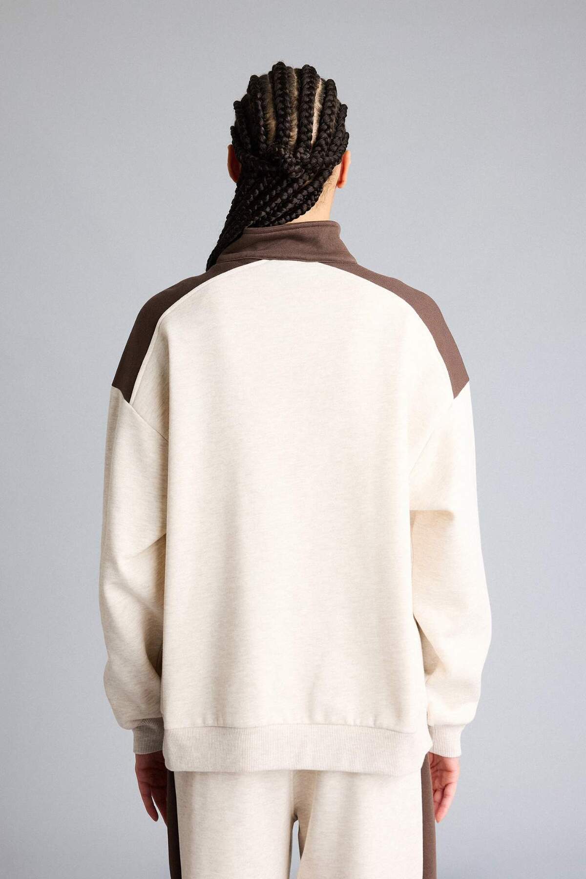 Defacto  Aırtech NBA Boston Celtics Oversize Geniş Kalıp Yarım Fermuarlı Sweatshirt F0243AX25AU - Görsel 5