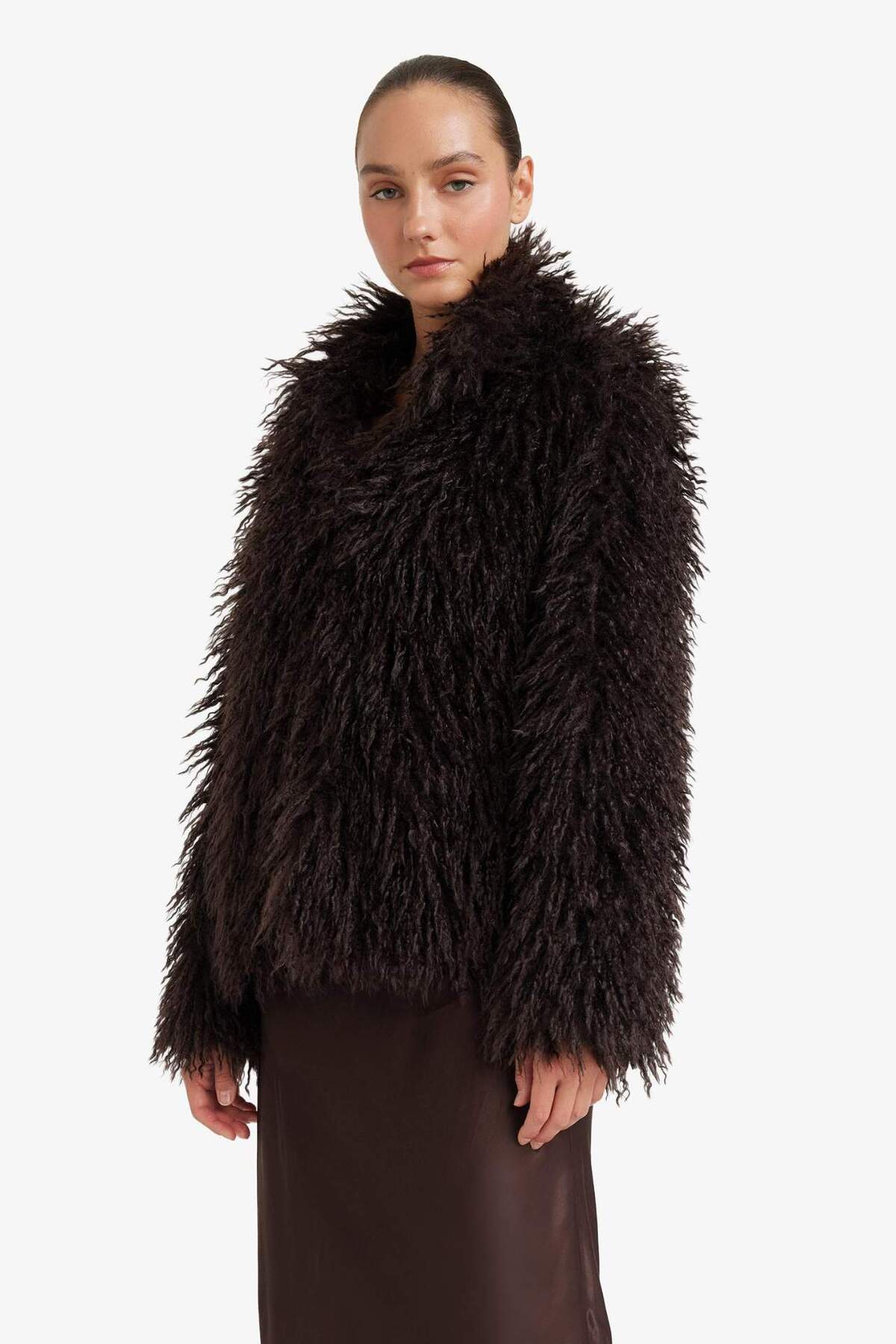 Defacto  Regular Fit Suni Kürk F5571AX25WN - Görsel 8