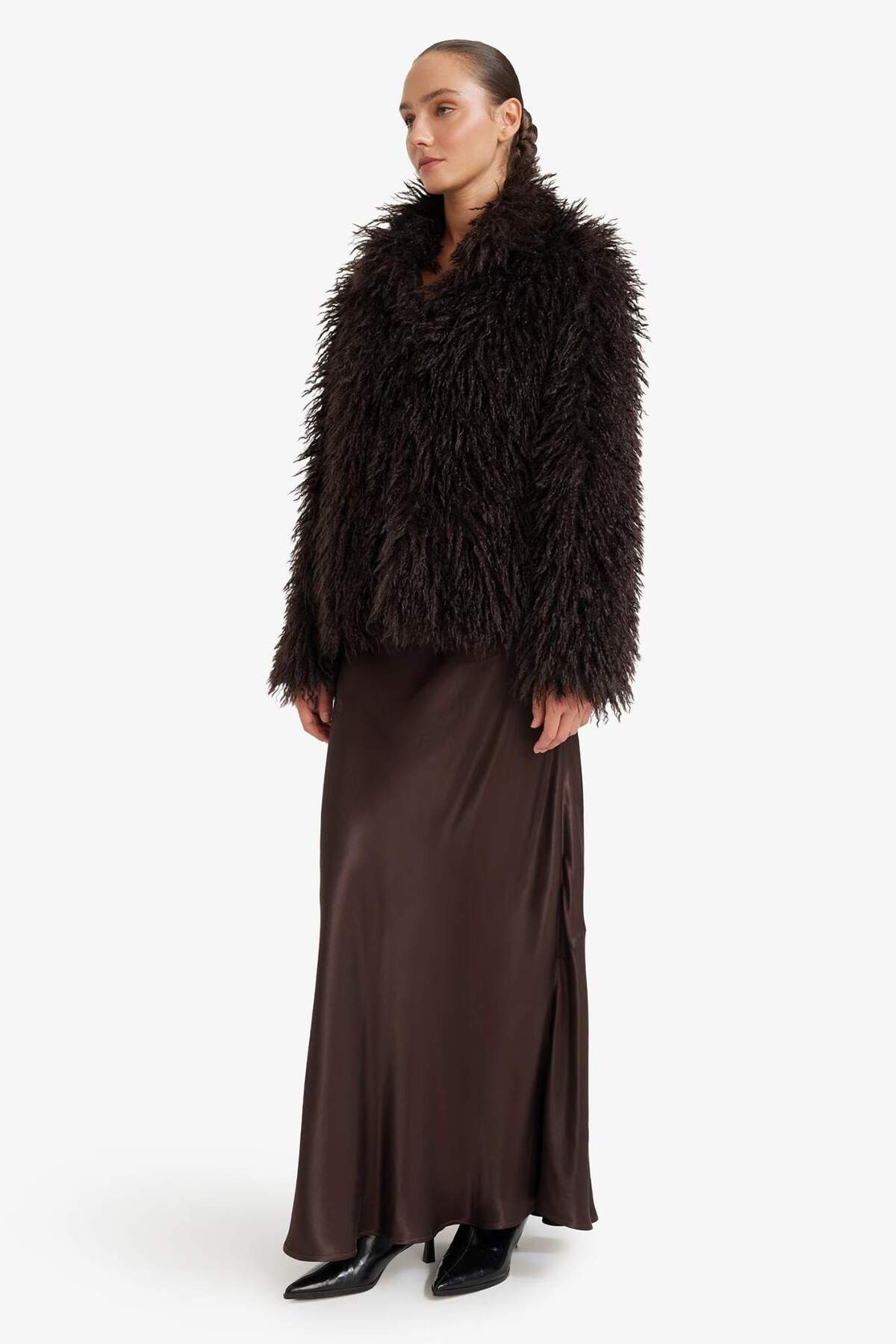 Defacto  Regular Fit Suni Kürk F5571AX25WN - Görsel 7