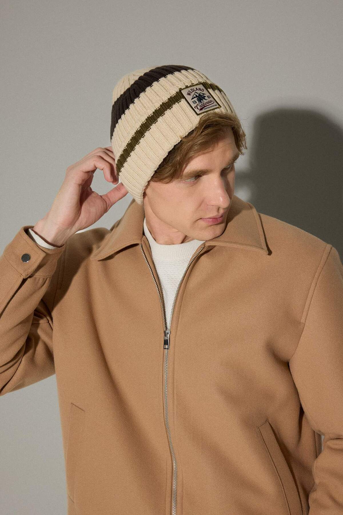 Defacto  Erkek Etiket Baskılı Triko Bere A5057AX25WN