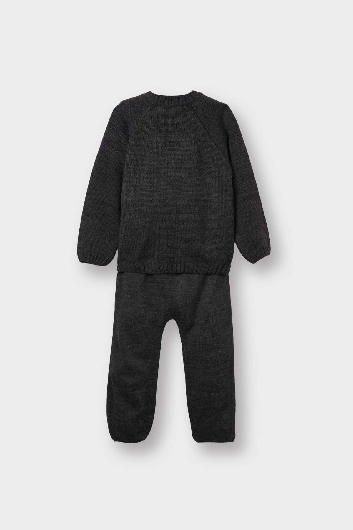 Defacto 2'li Takım Triko Kazak Alt Erkek Bebek C9589A525WN fotoğrafı 4 (önizleme)