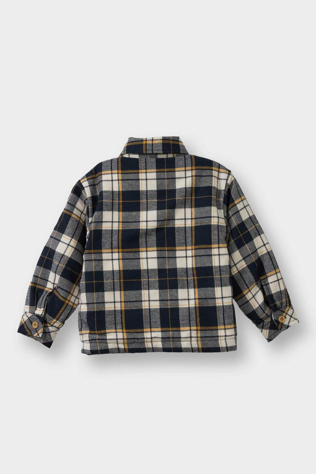 Defacto Ekose Desenli Flanel Uzun Kollu Gömlek Erkek Bebek G0057A525WN fotoğrafı 6 (önizleme)