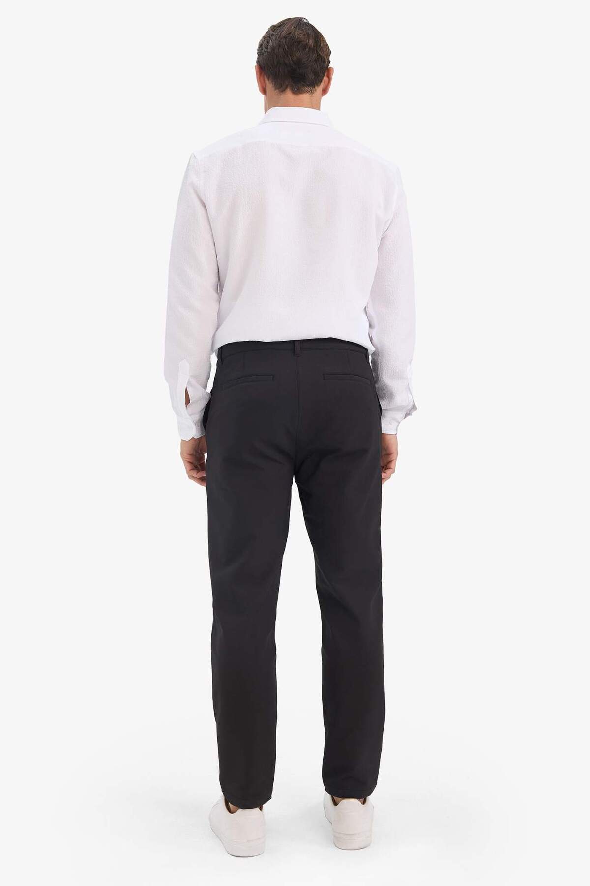 Sıcak Tutan Jogger Fit Kısa Paça Pantolon F1673AX25WN — مشکی — تصویر 5 از 5