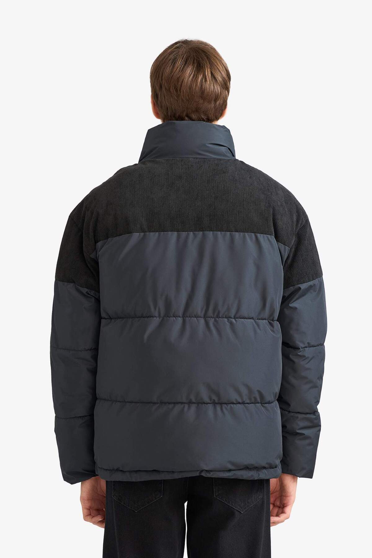 Defacto  Su İtici Oversize Kadife Mont E9976AX25WN - Görsel 8