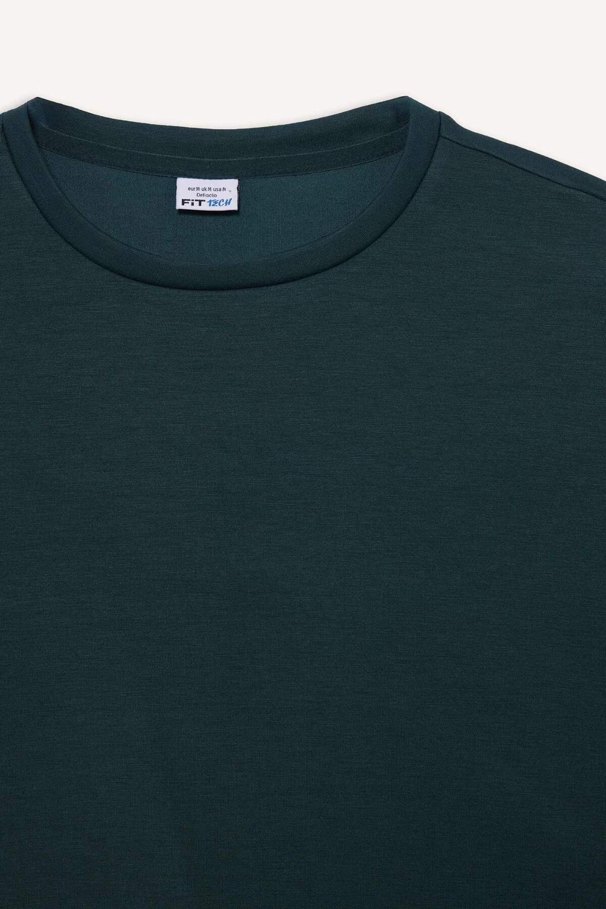 DeFacto Ultra Yumuşak Oversize Geniş Kalıp Bisiklet Yaka Modal Sweatshirt E8954AX25AU görsel 8