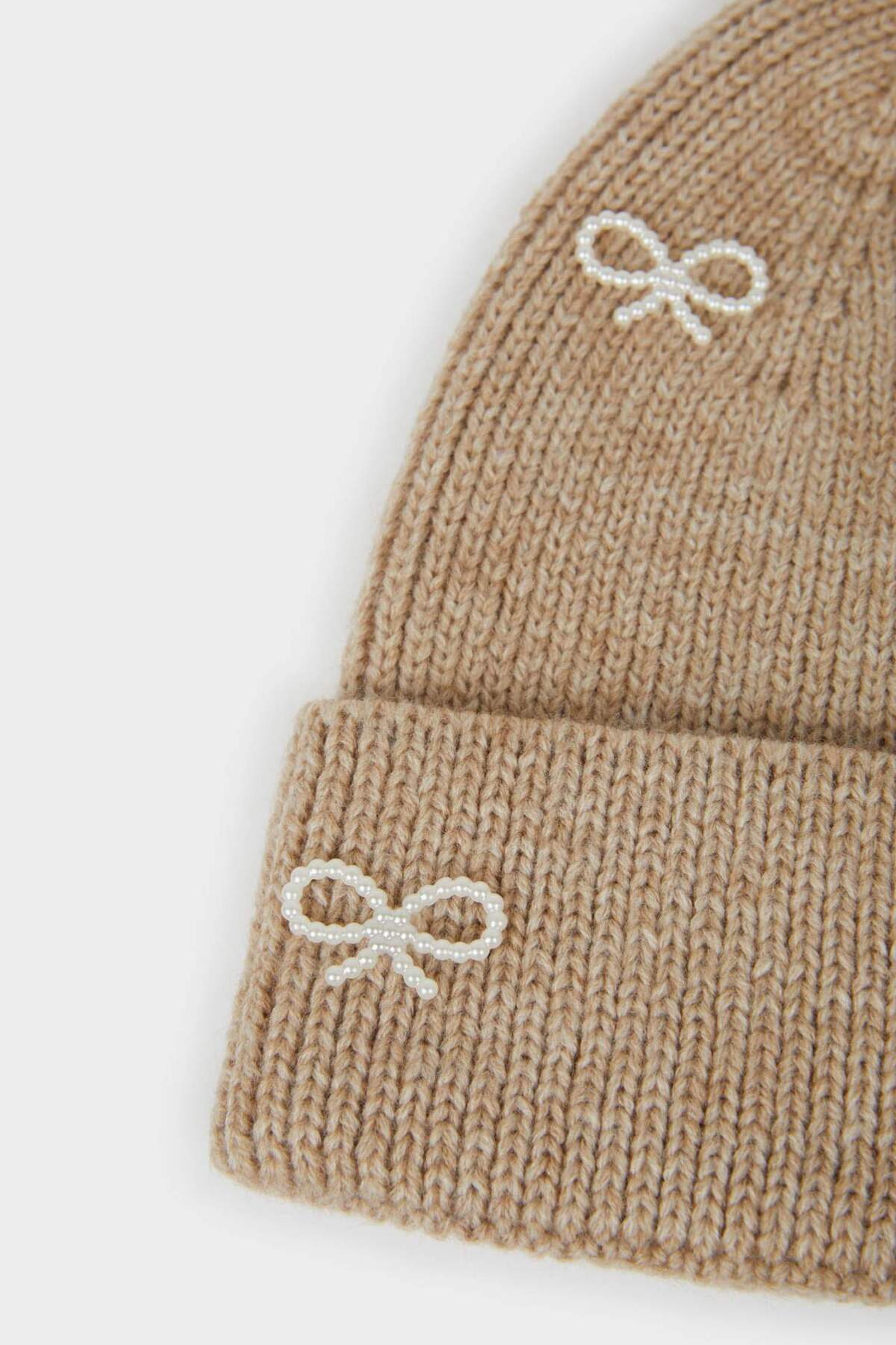 Defacto  Kadın Fiyonk Detaylı Triko Bere F3159AX25WN - Görsel 2