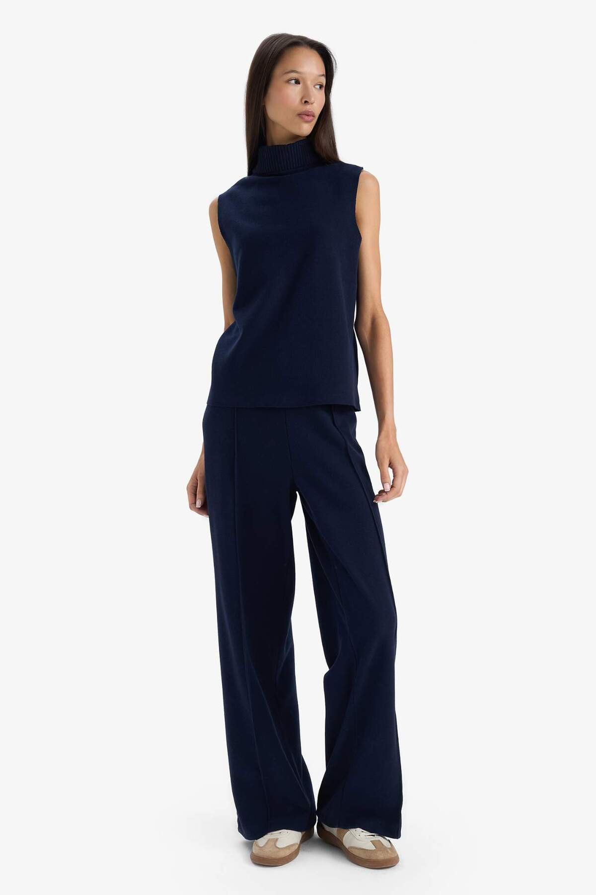 DeFacto Wide Leg Geniş Bol Paça Pantolon G4282AX25WN görsel 2