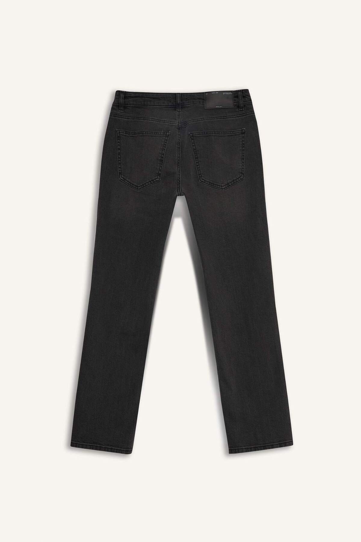 Defacto  Sergio Regular Fit Normal Kalıp Normal Bel Boru Paça Jean Pantolon F6103AX25WN - Görsel 6