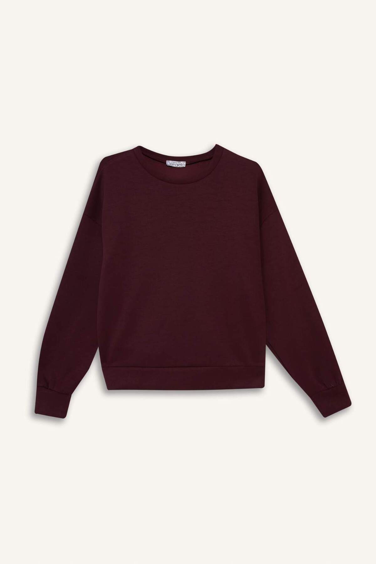 DeFacto Bisiklet Yaka Modal Sweatshirt G2913AX25AU görsel 7